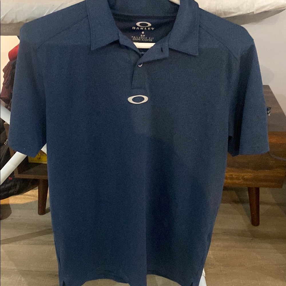Oakley Blue Polo Shirt Classic Fit
